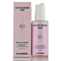 Зволожуючий гель для вмивання для дбайливого очищення 4D Hyaluronic ACID, Face Gel Cleansing, Mr.Scrubber 150ml