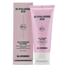 Гелевая маска для глубокого увлажнения с гиалуроном 4D Hyaluronic ACID, Jelly Hydrating Face Mask, Mr.Scrubber 100ml