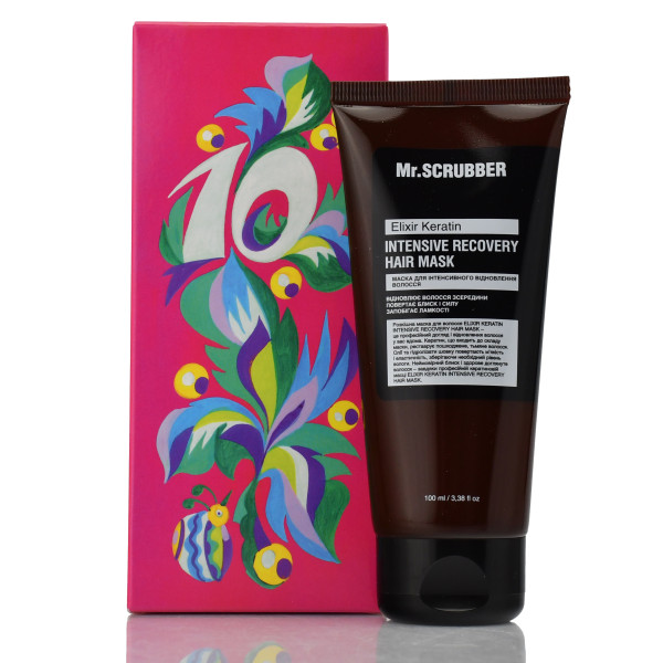 Маска для відновлення волосся Mr.Scrubber Elixir Keratin Intensive Recovery, 100 ml - адвент (10)