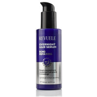 Ночная сыворотка для волос реконструкция за 8 ч, OverNight Hair Serum Bond Repairing, Revuele, 150 мл