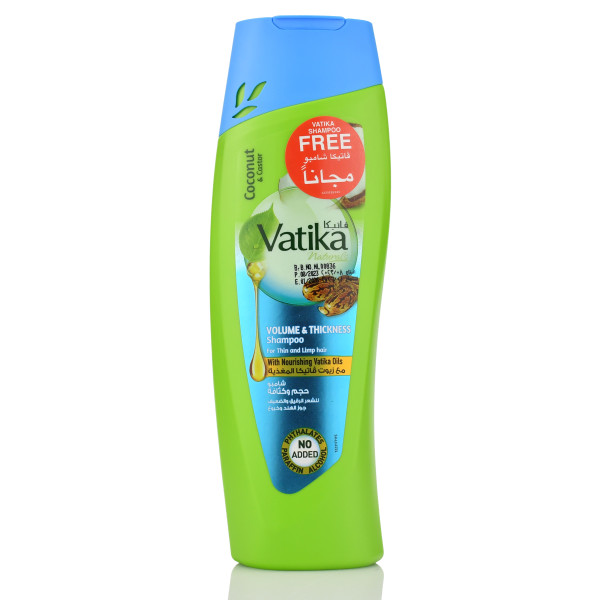 Шампунь для объема и силы, кокосовый, Ватика, Dabur Vatika Volume and Thickness Shampoo, 200 мл