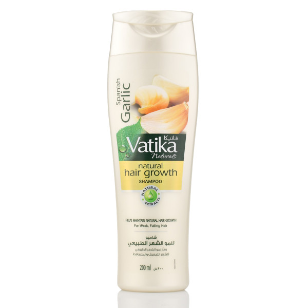 Чесночный шампунь для роста волос, Ватика , Dabur Vatika Garlic Shampoo , 200 мл