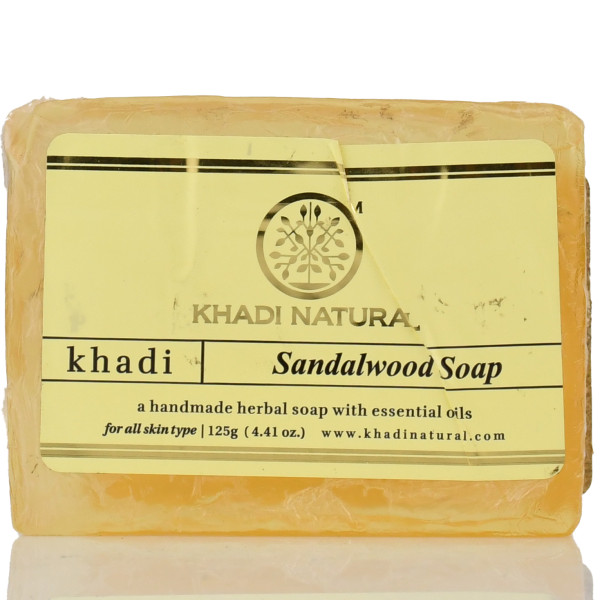 Натуральное мыло с различными эфирными маслами с глицерином, Кхади, Khadi Soap, 125 г