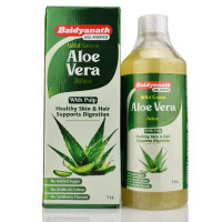 Сок Алое вера с мякотью , Asli Ayurved, Aloe Vera, Baidyanath, 1000ml (1л)