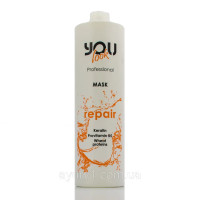 Маска для відновлення волосся з кератином, Repair Keratin And Wheat Proteins Mask You Look 1000 ml