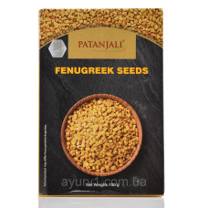 Фенугрек Пажитник целый, Fenugreek Seeds, Patanjali, 100g