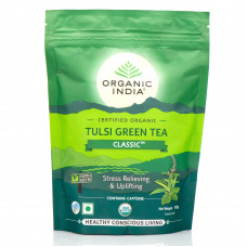 Классический зеленый чай с тульси , Tulsi Green Tea Classic, Organic India , 100 г