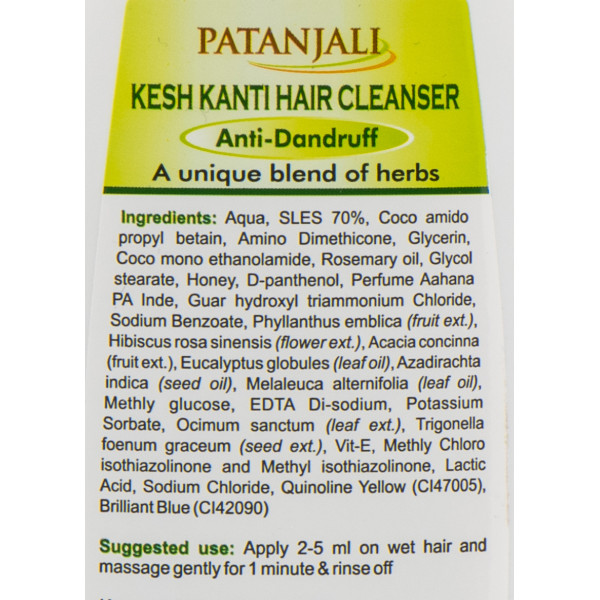 Шампунь против перхоти, Anti-Dandruff for Healthy Hair, Kesh Kanti Hair Cleanser, Patanjali, 200 ml