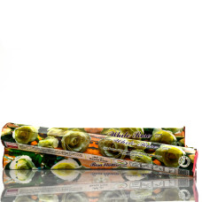 Угольные аромапалочки Белая роза /  White Rose incense sticks / 20 шт