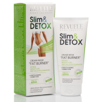 Крем-маска для сжигания жира, Cream-Maska Fat Burner, Slim and Detox, Revuele, 200 ml