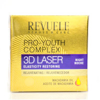 Ночной антивозрастной крем для лица, Pro-Youth Complex, 3D Laser, Revuele, 50 ml