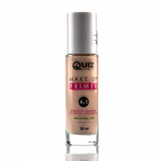 Праймер, розовая база под макияж, 4 в 1,  make up primer 4 in 1, quiz, 30 мл