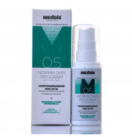 Крем матирующий для лица spf 20, matting cream for oily acne skin, norma skin program, №1, Meddis laboratory, 30 мл