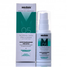Крем матирующий для лица spf 20, matting cream for oily acne skin, norma skin program, №1, Meddis laboratory, 30 мл