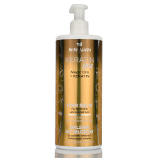 Bella Jardin, Keratin SPA, Magic Oils + Keratin, Hair Balm, 500ml восстанавливающий бальзам для сухих, поврежденных и окрашенных волос