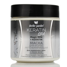 Belle Jardin, Keratin SPA, Magic Milk + Keratin, 450мл, Восстанавливающая маска для ломких волос