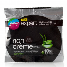 Крем-фарба для волосся, 3.00 (black brown) / - зафарбовування сивини 100% / Expert, cream hair color / 20гр+20гр.