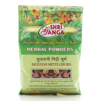 Жовта глина Мултані Міті Чурна Шрі Ганга, Multani Mitti Churan, Shri Ganga, Індія, 100 г
