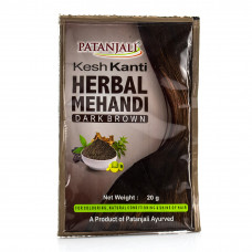 Хна для волосся Хна-фарба Dark brown -"Темно коричневий" Patanjali 20 г