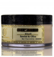 Травяной питательный крем сандал и олива Кхади / Herbal nourishing cream sandal & olive / Khadi / Индия / 50 г