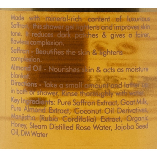 Роскошный шафрановый гель для душа, Luxurious Saffron Shower Gel, Vaadi Herbals, Индия 300мл
