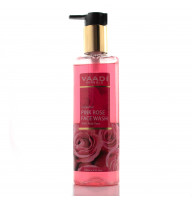Средство для умывания  Роза с экстрактом алое вера, Insta Glow Pink Rose Fase wash with Aloe vera extract, Vaadi Herbals, Индия 250мл
