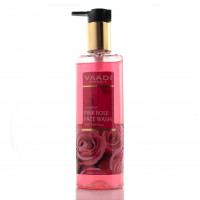 Средство для умывания  Роза с экстрактом алое вера, Insta Glow Pink Rose Fase wash with Aloe vera extract, Vaadi Herbals, Индия 250мл