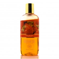 Гель для душа, Клубника, Blushing Strawberry Shower Gel, Vaadi Herbals, 300мл