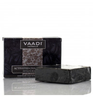 Мило Активоване вугілля, Activated Charcoal Soap, Vaadi Herbals 75г