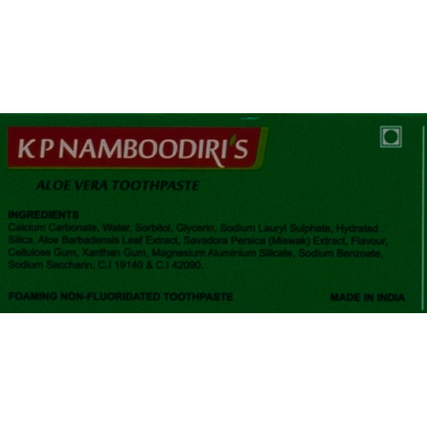Индийская аюрведическая  зубная паста  K.P. Namboodiris Алое Вера ,100 г