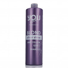 Шампунь для сохранения цвета и нейтрализации желтизны волос Blond silver shine You look 1000 мл