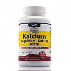 Кальций + Магний + Цинк + D3 Форте Kalcium Magnezium- Cink-D3 Forte, JutaVit / 90 таб
