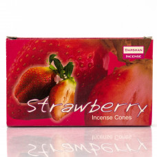Ароматические конусы производство, Даршан, Darshan, Strawberry, Клубника Индия, 10 шт в пачке