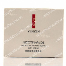 Очищающее средство против морщин для сухой и жирной кожи, VENZEN Soft Cream Hydrating Nicotinamide Essence, 50 г 
