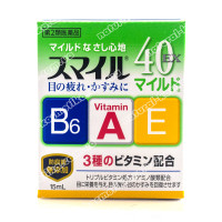 Японские капли для поддержания остроты зрения  Lion Smile 40 EX Mild 15 мл