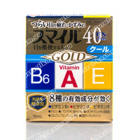 Японские глазные капли LION Smile 40 EX GOLD , Япония, 13 мл 