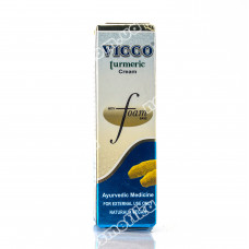 Vicco Turmeric Cream with Foam Base - Это средство для лица содержит куркуму, которая действительно хороша для лечения акне и кожных инфекций / 15 г.