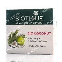 Био Кокос, Биотик, Bio Coconut, Отбеливающий и питательный крем / 50 g