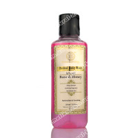 Трав'яний Кхаді гель для душу троянда та мед / Rose & honey body wash / 210 ml