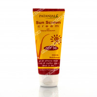 Солнцезащитный крем СПФ 30+ ,  Patanjali , 50 г