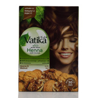 Фарба на основі хни 5.5 Махагон, Vatika Hair Colour Powder, 60 г (6 пакетиків по 10 г)
