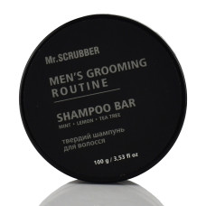 Твердый шампунь с активированным углем Mr.SCRUBBER Men's Grooming Routine Shampoo Bar 100 g — глубокая очистка, свежесть 