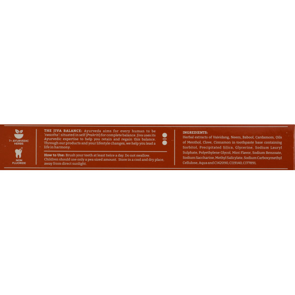 Аюрведична зубна паста Jiva Ayurfresh Complete Oral Care 100 г - комплексний догляд для здорових зубів і свіжого подиху