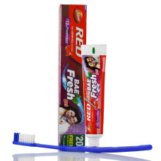 Аюрведический зубной гель Дабур Ред Гель Dabur RED BAE Fresh Gel + щетка 40 г