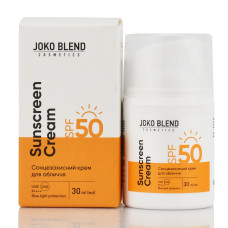 Сонцезахисний крем для обличчя СПФ 50 Sunscreen Cream SPF 50 Joko Blend 30 ml