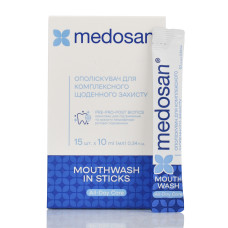 Ополаскиватель для полости рта в стиках Медосан Medosan Mouthwash All-Day Care In Sticks 15 шт * 10 мл