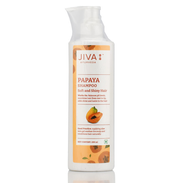 Аюрведический безсульфатный шампунь Джива Jiva Papaya Shampoo 200 мл