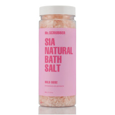 Натуральная морская соль для ванны с цветочным ароматом розы Sia Natural Bath Salt Wild Rose Mr.SCRUBBER 600 г