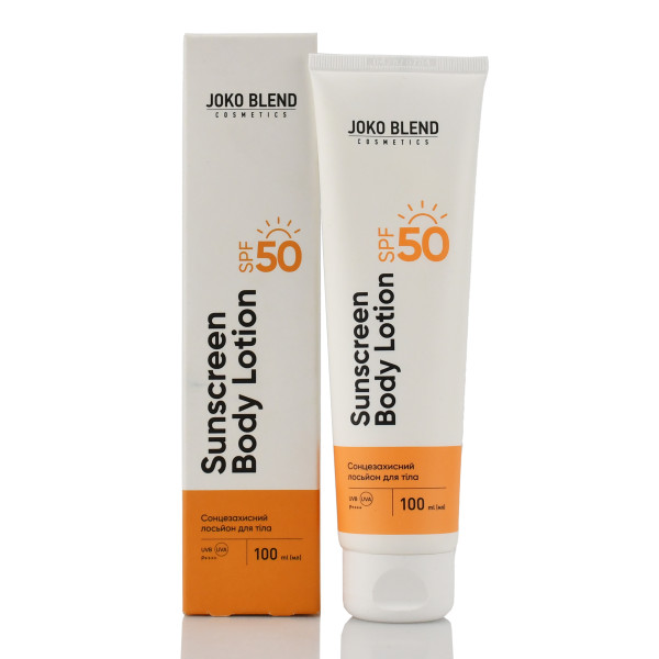 Сонцезахисний лосьйон для тіла SPF 50 від UVA та UVB променів Joko Blend 100 мл