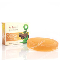 Аюрведичне натуральне мило Сандал, Sandal Soap Vritikas, 75 г